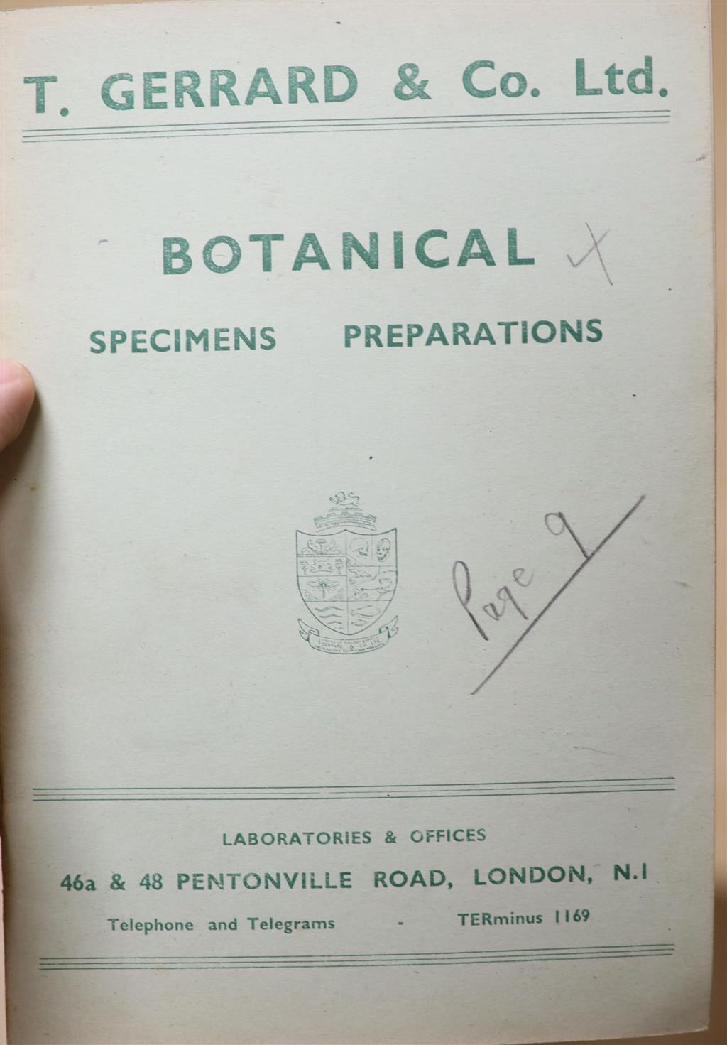 Australian and World Botanical etc. specimens,